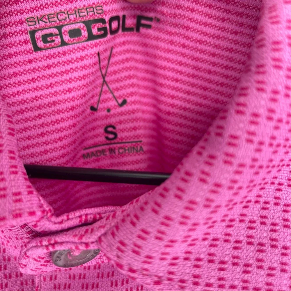 Skechers Go Golf Polo Shirt Men's‎ Small Pink Festival Fuchsia NWT Dick's Open